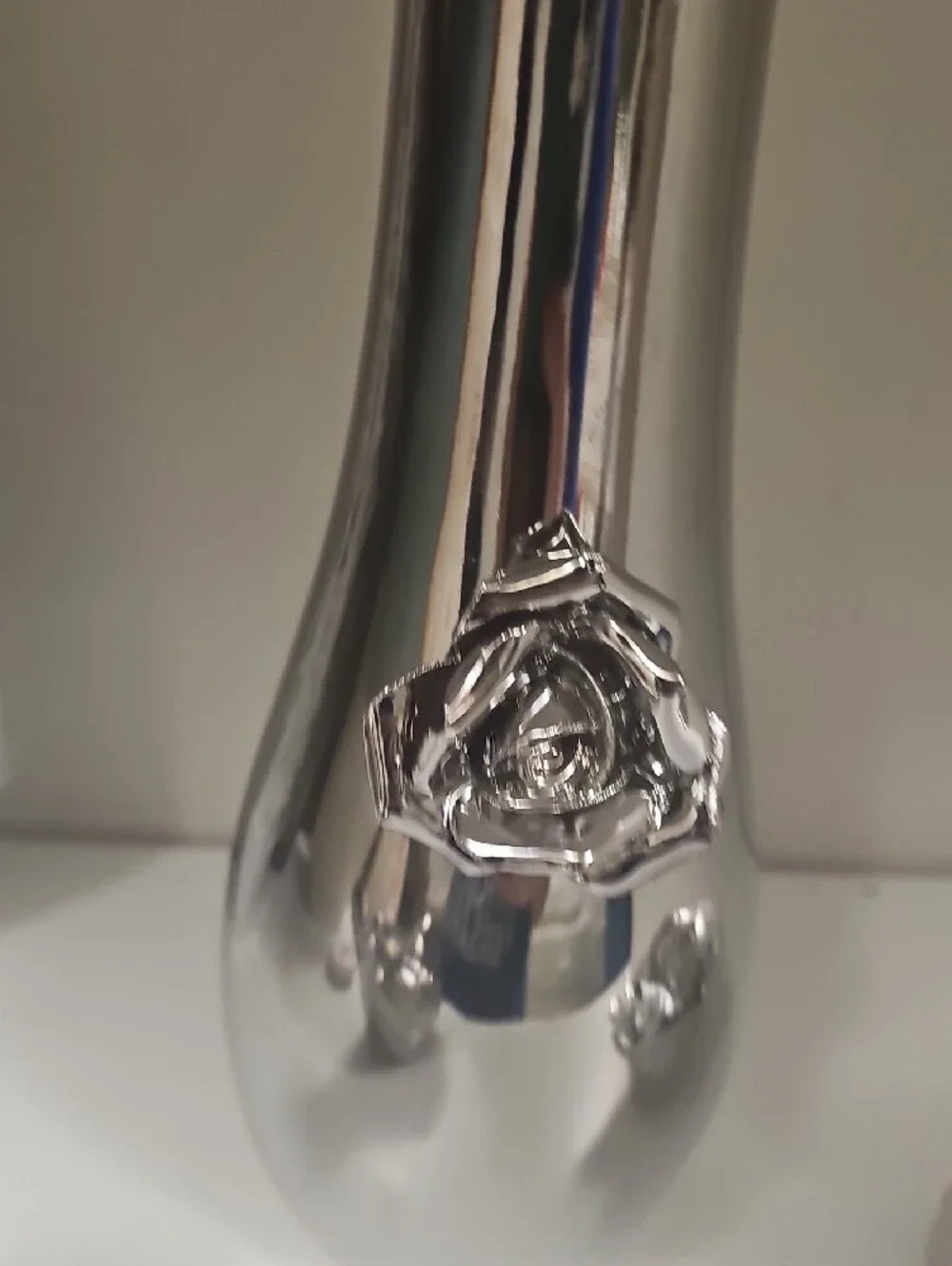 Silver Ceramic Bud Vase 8